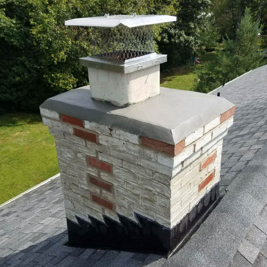 Chimney crowns being built and repaired in Evanston, IL