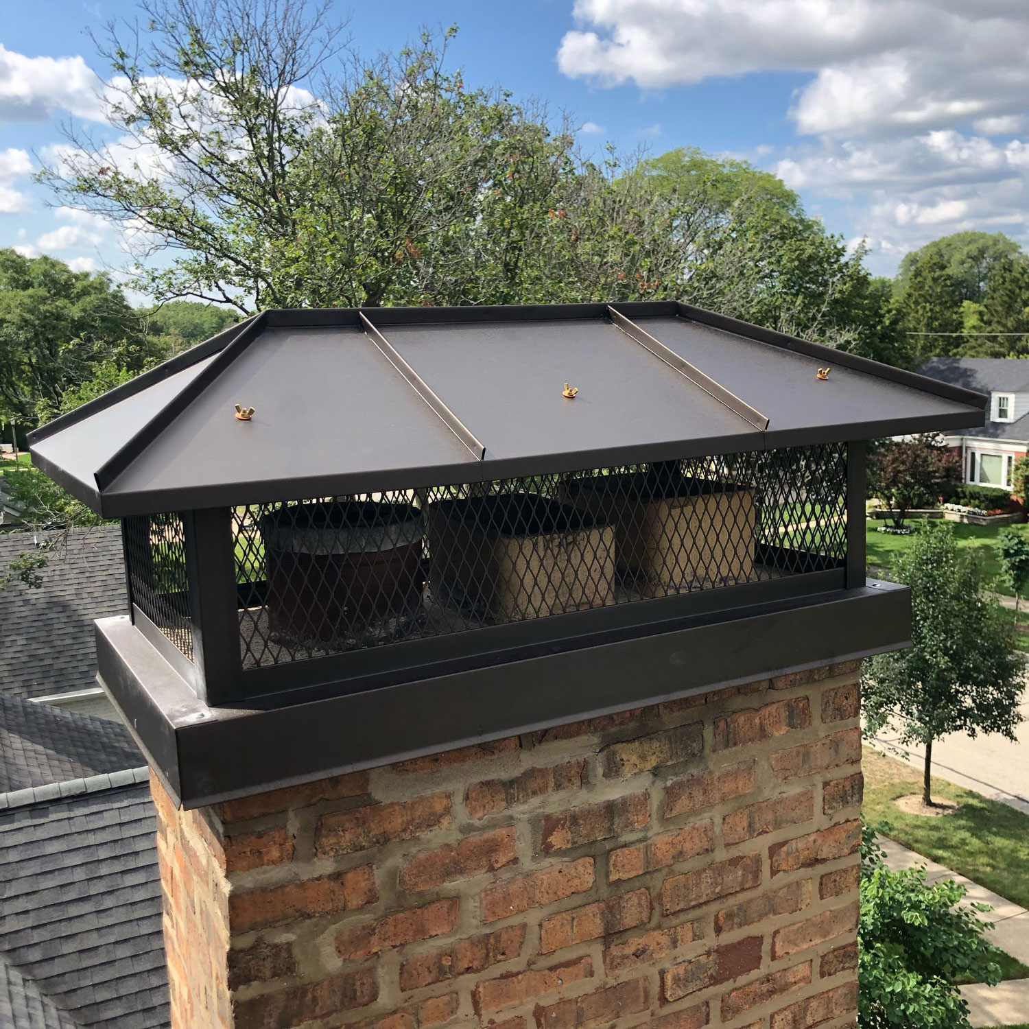 Custom chimney caps installed in Evanston, IL