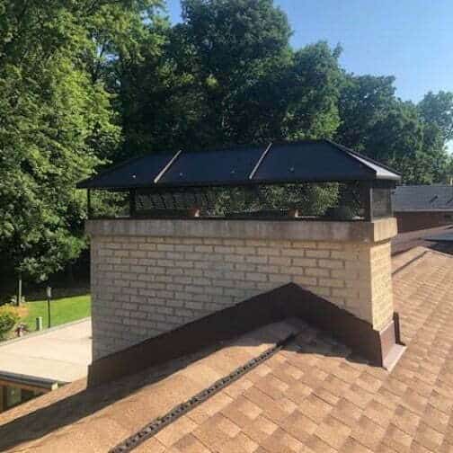 new chimney with custom cap